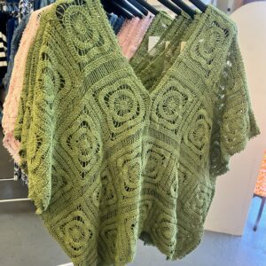 Crochet V Neck Top