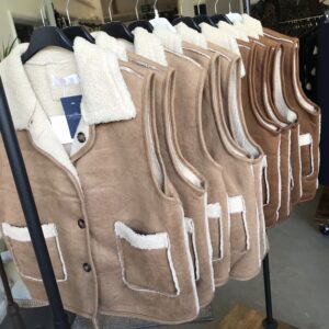 Faux Suede & Shearling Gilet