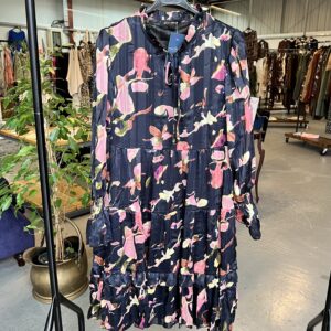 Navy Floral Dress