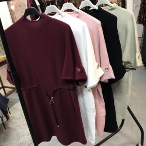 Belted Jumper Dress