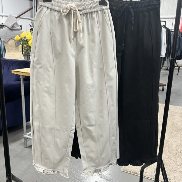 Ruffle Hem Trousers